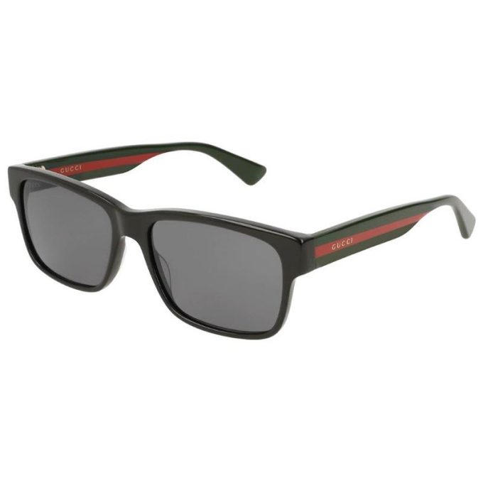 Gucci Sunglasses Mens Square Sunglasses-Black