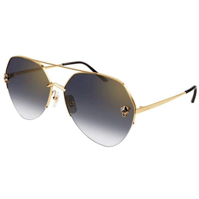 Cartier Sunglasses Womens Panthere Sunglasses-Gold