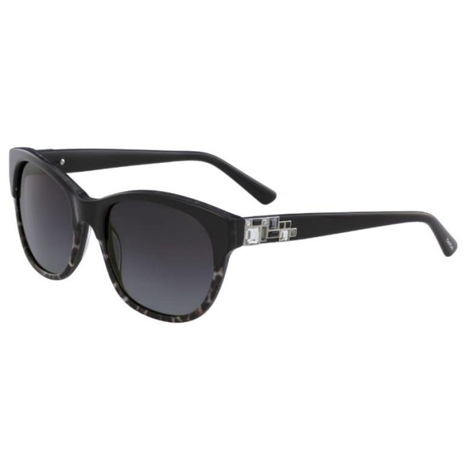 Bebe Womens Jet Animal Sunglasses-Black