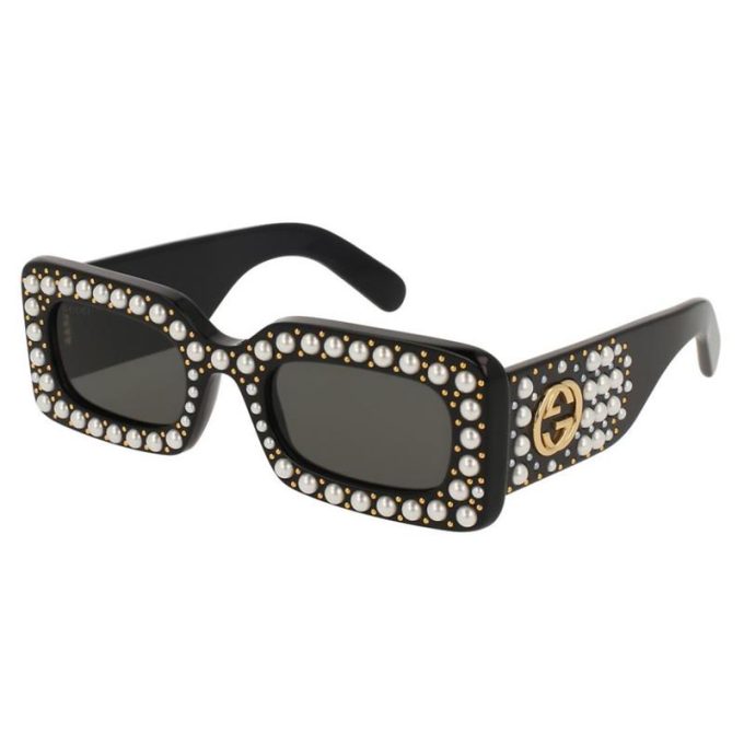 Gucci Sunglasses Womens Hollywood Forever Sunglasses-Black