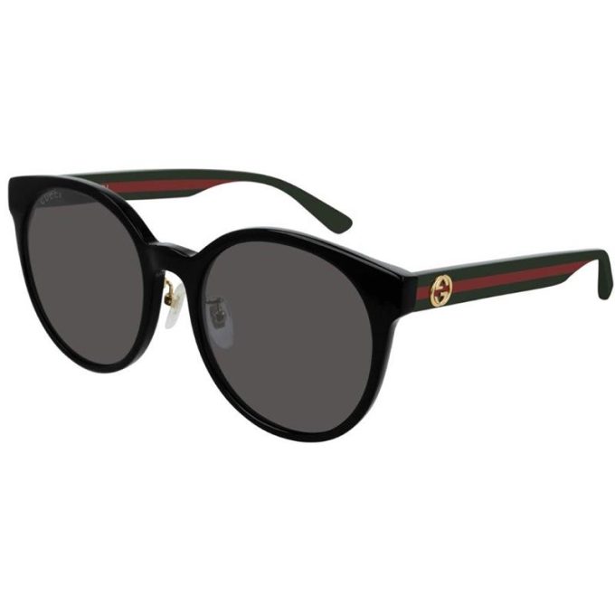 Gucci Sunglasses Womens Soft Round Sunglasses - Black