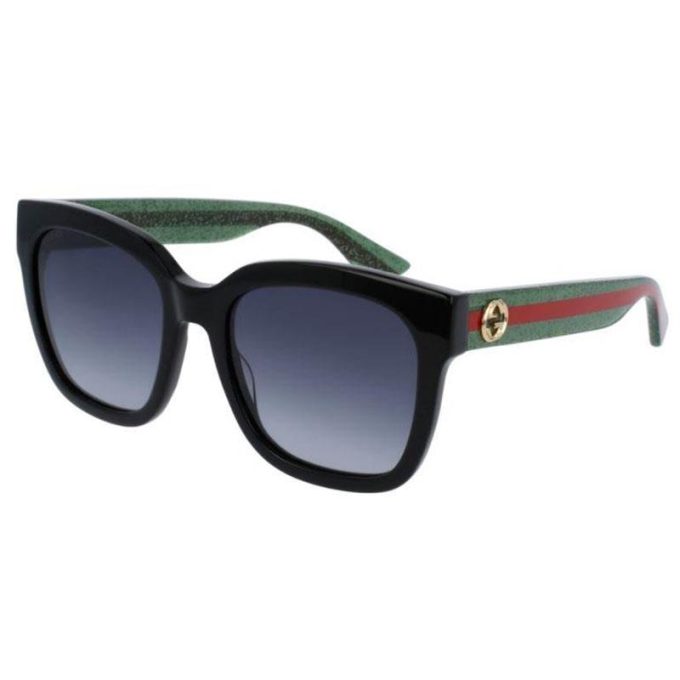 Gucci Sunglasses Womens Square Sunglasses-Black