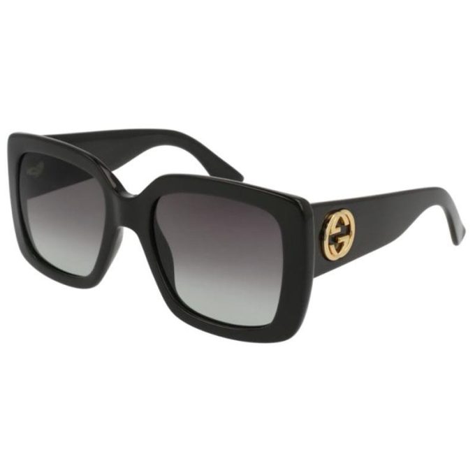Gucci Sunglasses Womens Square Sunglasses-Black