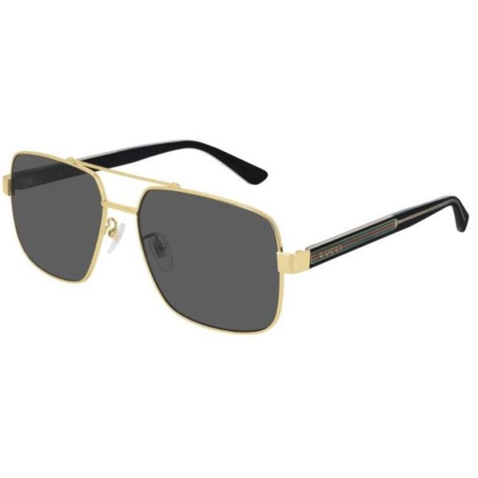 Gucci Sunglasses Mens Caravan Sunglasses-Gold