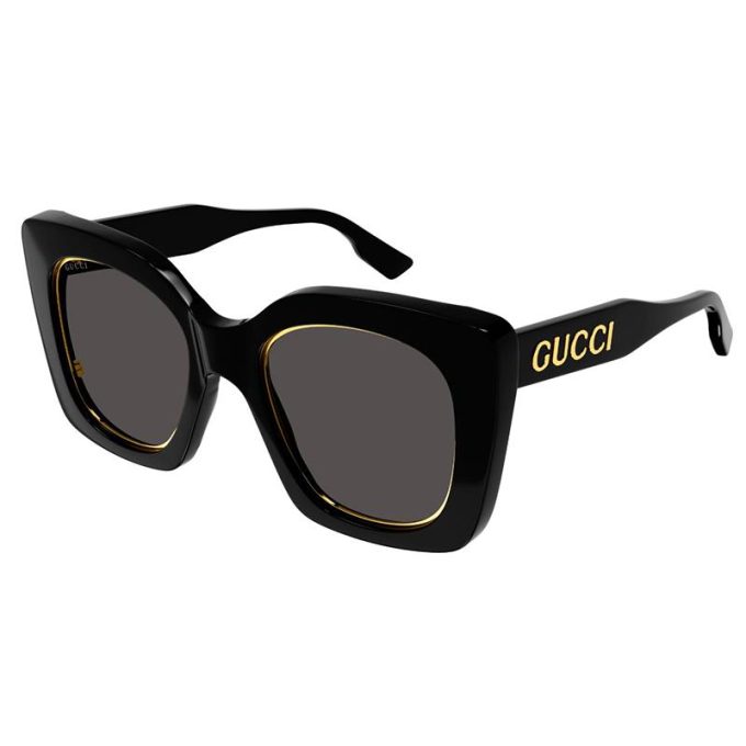 Gucci Sunglasses Womens Aria Sunglasses-Black