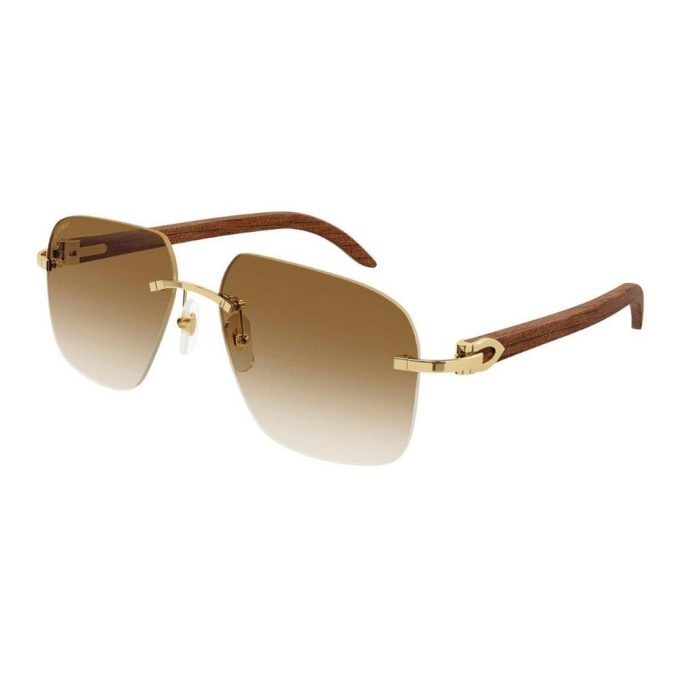 Cartier Sunglasses Mens Rimless Sunglasses